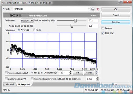 Tính năng giảm tiếng ồn