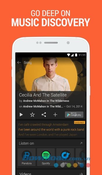 Khám phá âm nhạc với SoundHound