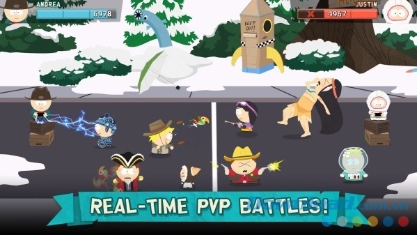 Tham gia cuộc chiến tổ đội gay cấn tại thời gian thực