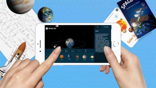 Kết hợp Space 4D+ với flashcard Space 4D+ để có trải nghiệm khám phá tuyệt vời nhất