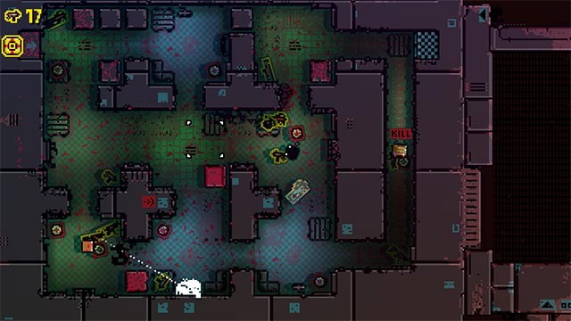 Chơi game Space Bandit với góc nhìn top-down giúp bao quát toàn bộ chiến trường