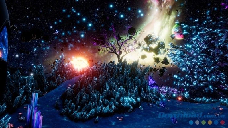 Giao diện chính của game thực tế ảo Space Dream VR cho máy tính
