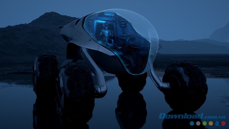 Hình ảnh phương tiện hoành tráng trong game thực tế ảo Space Dream VR cho máy tính