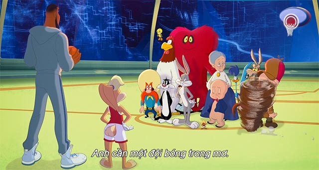 Space Jam 2 kết hợp phong cách live-action (người đóng) với các phân cảnh hoạt hình và kỹ xảo 3D
