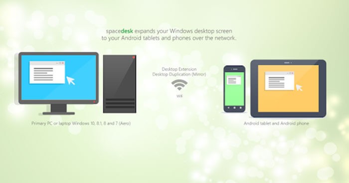 spacedesk giúp biến iPhone thành màn hình phụ cho máy tính