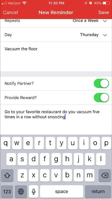 Nhắc nhở đối phương thực hiện nhiệm vụ