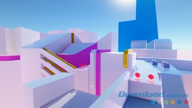 Thực hiện các động tác Parkour vượt chướng ngại vật trong game chạy đua Sparkour cho máy tính