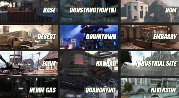 Bản đồ trong Special Force 2