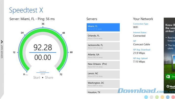 Lựa chọn từ nhiều máy chủ
