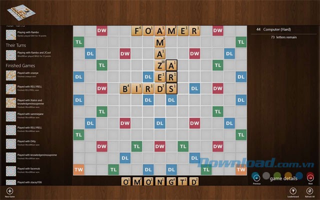 Game ô chữ tiếng Anh Spell It