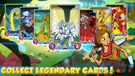 Thu thập nhiều thẻ bài huyền thoại trong Spellstone cho iOS