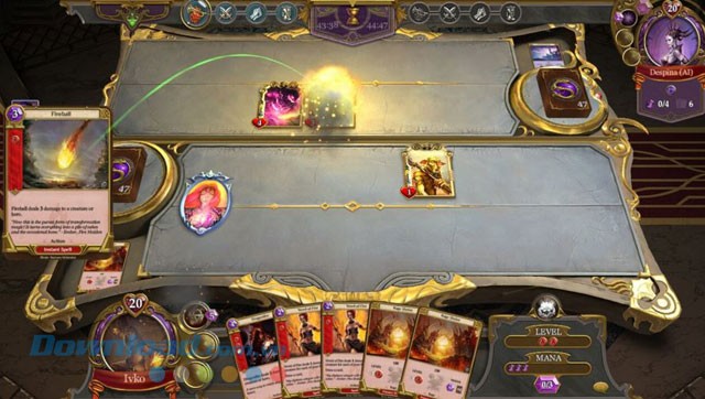 Giao diện game thẻ bài Spellweaver