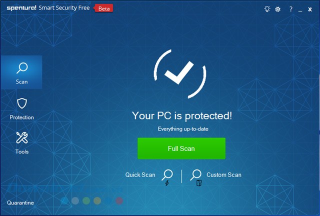 Giao diện của Spentura Smart Security