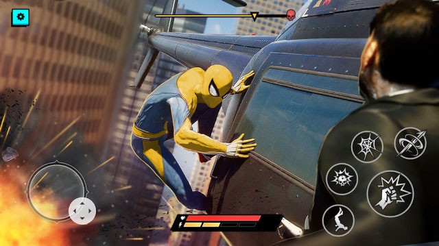 Trở thành người nhện và chiến đấu với tội phạm trong game Spider Hero: Superhero Fighting