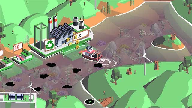 Điều khiển một con tàu dọn rác đi đến các địa điểm khác nhau