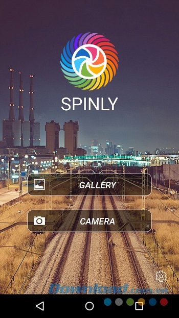 Giao diện ứng dụng Spinly