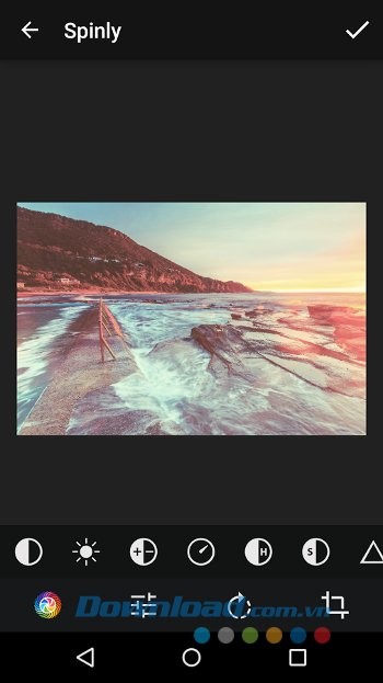 Chỉnh sửa ảnh đơn giản với Spinly