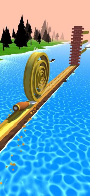 Tạo cuộn gỗ to để phá chướng ngại vật