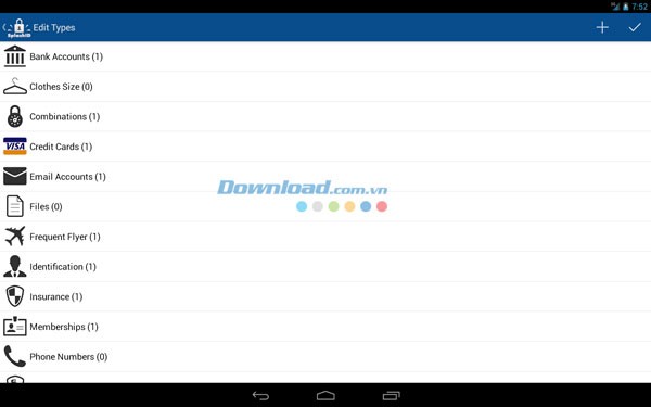 SplashID Safe Password Manager for Android