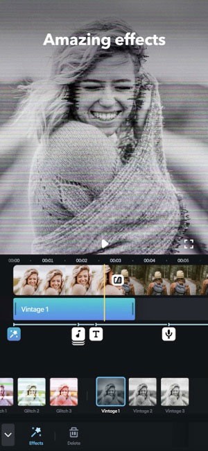 Hiệu ứng video tuyệt đẹp của Splice app