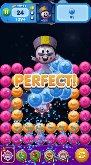 Phá vỡ nhiều bóng một lúc để hoàn thành level nhanh chóng