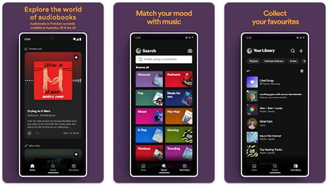 Nghe nhạc theo ca sĩ, album hoặc danh sách phát