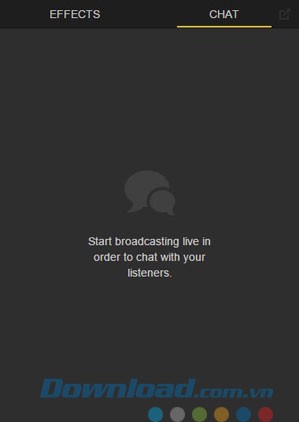 Chat khi phát trực tuyến