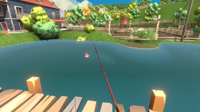 Câu cá và mang những con cá tươi ngon về bán tại cửa hàng