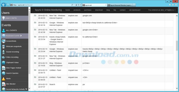 Spyrix Personal Monitor