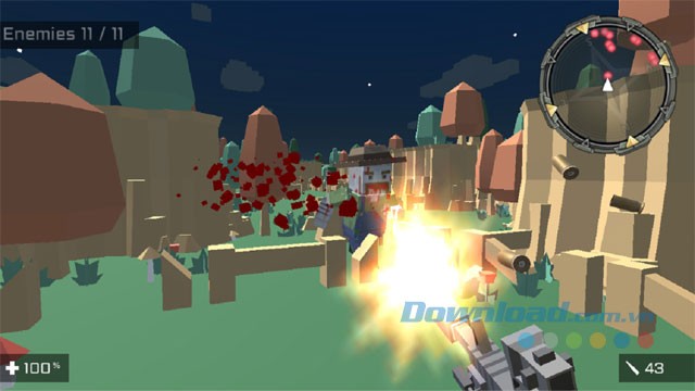 Game bắn súng Square Head Zombies