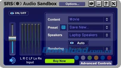 SRS Audio Sandbox