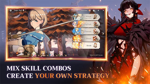 Kết hợp các combo kỹ năng, tạo chiến lược của riêng bạn trong game Star Sailors