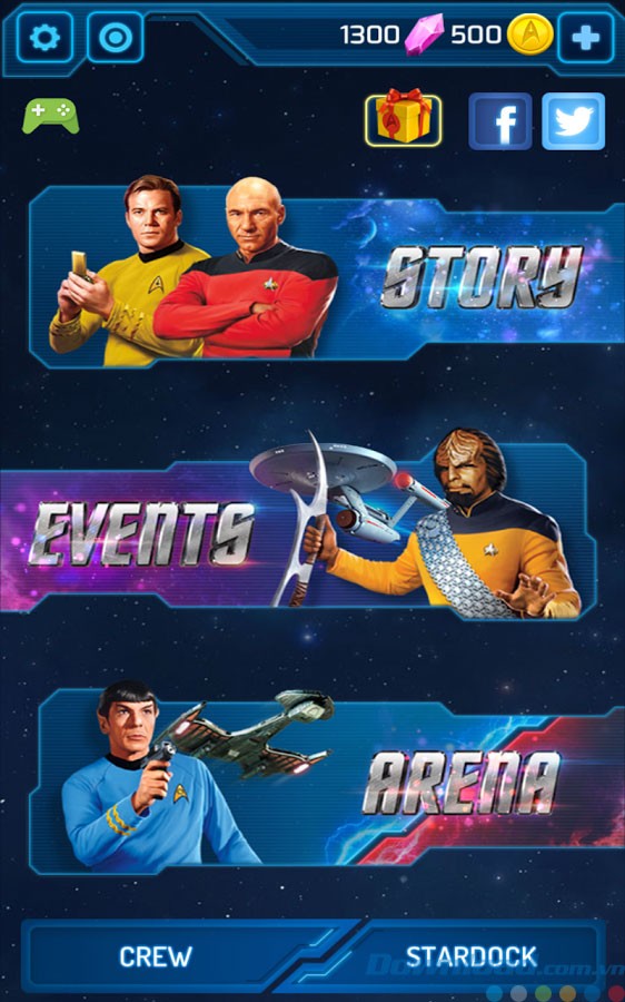 Game giải đố nối 3 Star Trek