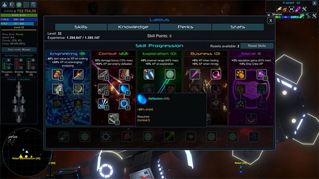 Liên tục nâng cấp tàu không gian để đáp ứng những thách thức, nhiệm vụ mới trong game Star Valor