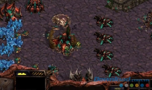 Hình ảnh cận cảnh một trong ba đạo quân của game chiến thuật thời gian thực StarCraft Brood War miễn phí cho Mac
