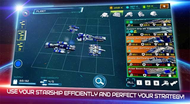 Sử dụng chiến hạm một cách hiệu quả để góp phần hoàn thiện chiến thuật trong Starship Battle