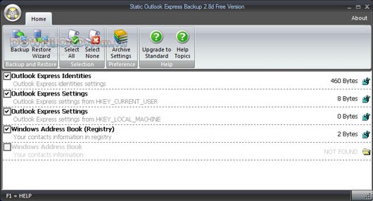 Outlook Express Backup