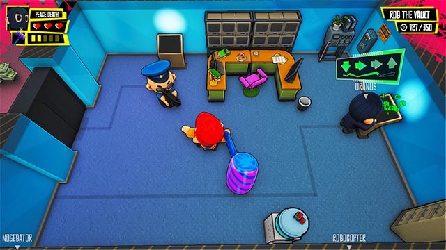 Hợp tác trộm cắp và né tránh kẻ thù gồm bảo vệ, cảnh sát và đối thủ cạnh tranh