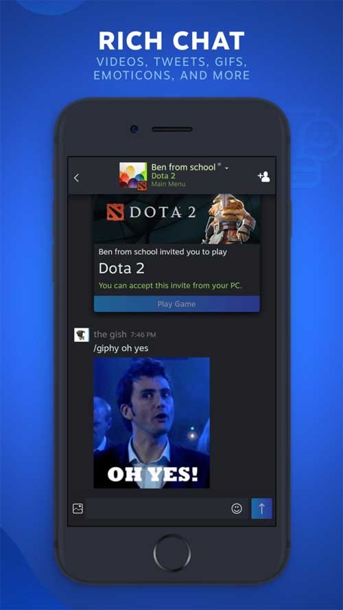 Làm cho cuộc trò chuyện thêm thú vị với link mở rộng và ảnh động GIF