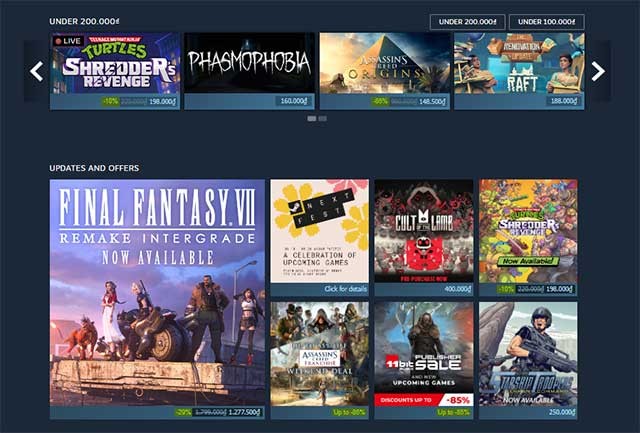 Bạn có thể lưu trữ số lượng game lớn mà không cần sử dụng nhiều bộ nhớ máy tính