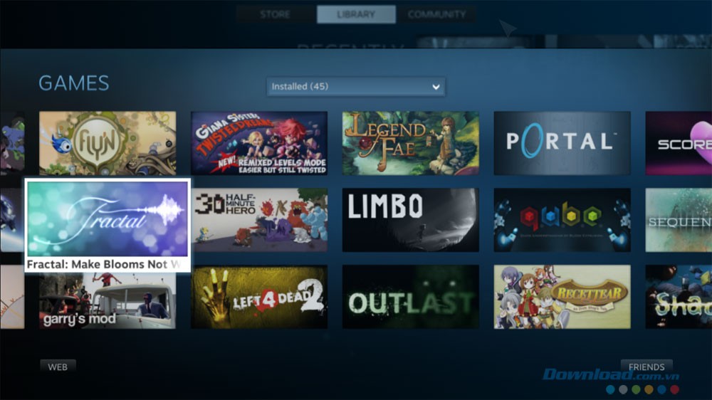 Tìm kiếm game trong thư viện