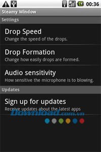 Steamy Window for Android