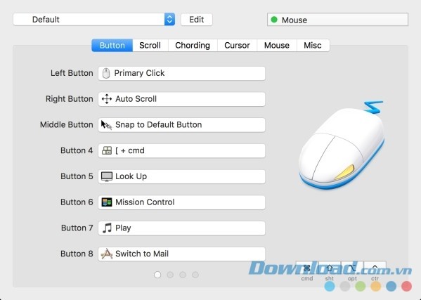 SteerMouse cho Mac tối ưu chức năng chuột MacBook