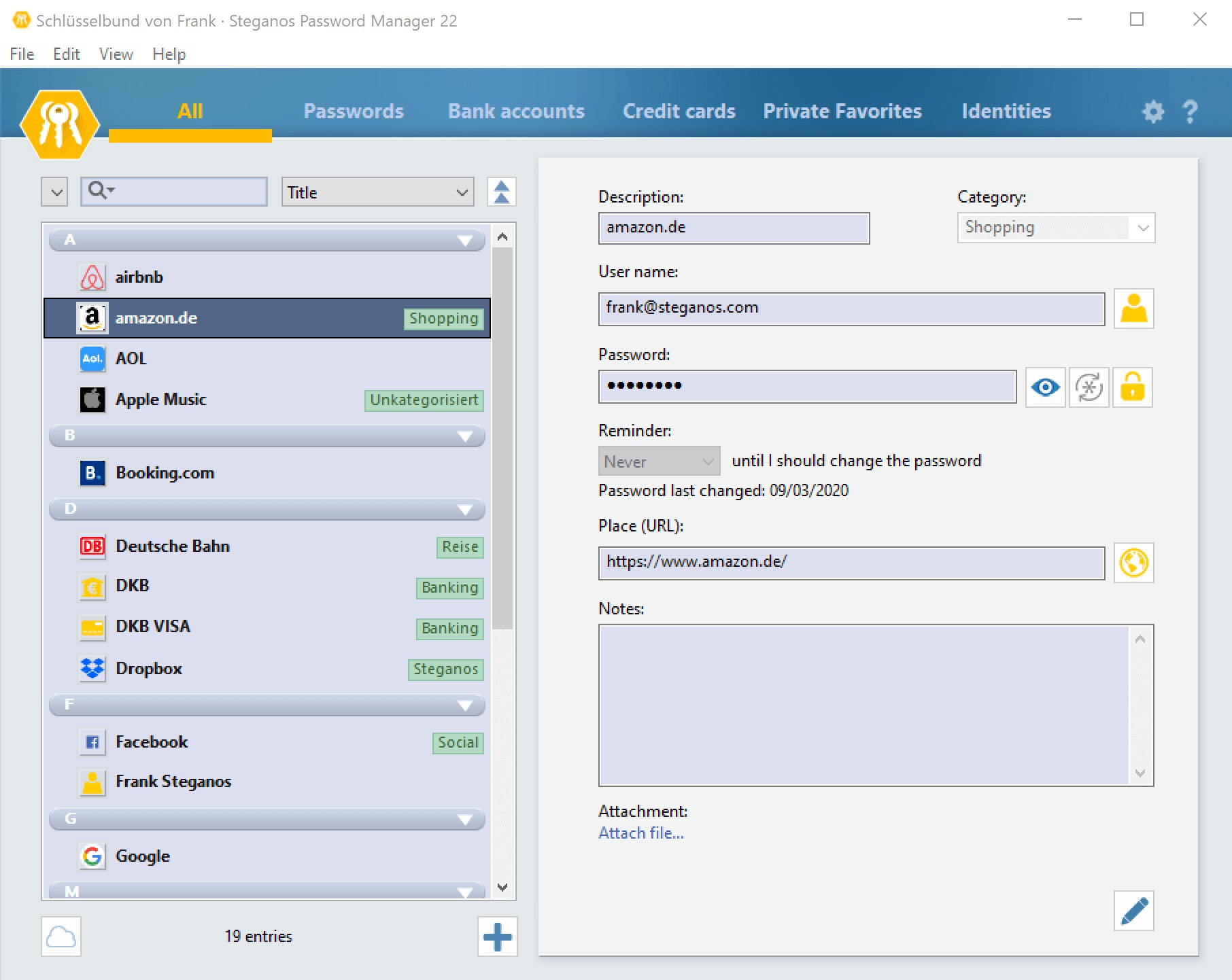 Steganos Security Suite giúp quản lý mật khẩu mạnh mẽ
