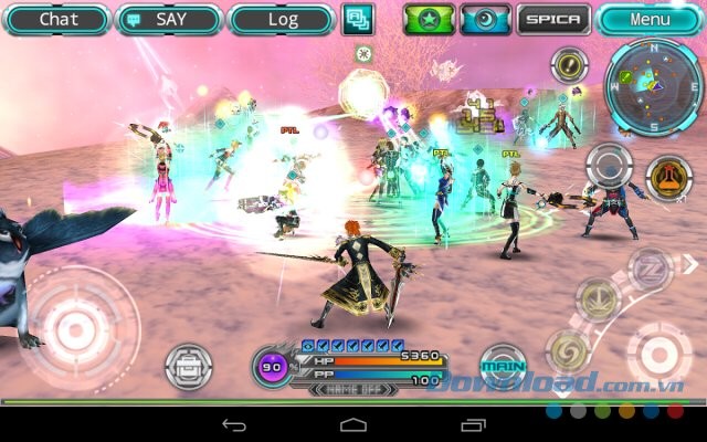 Các bối cảnh ngoạn mục trong game Stellacept Online