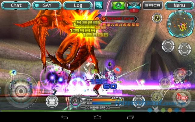 Màn đánh boss trong game Stellacept Online