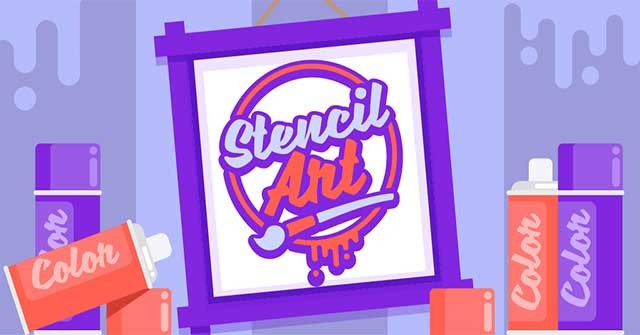 Tạo ra nhiều bức tranh ngộ nghĩnh bằng các khuôn vẽ đa dạng trong game Stencil Art