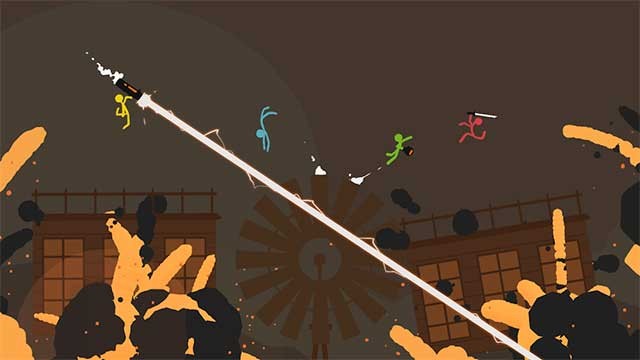 Stick Fight có gameplay nhịp độ nhanh với những pha hành động mãn nhãn