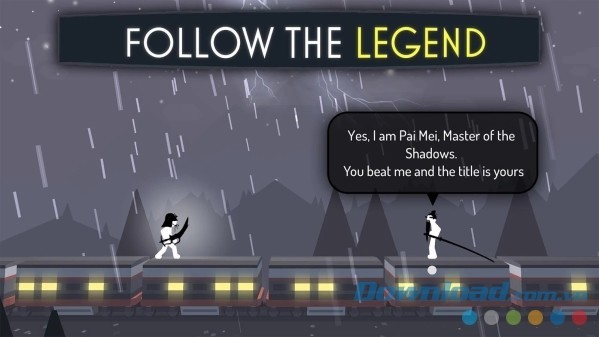 Game người que Stick Fight: Shadow Warrior cho Android sở hữu cốt truyện đặc sắc