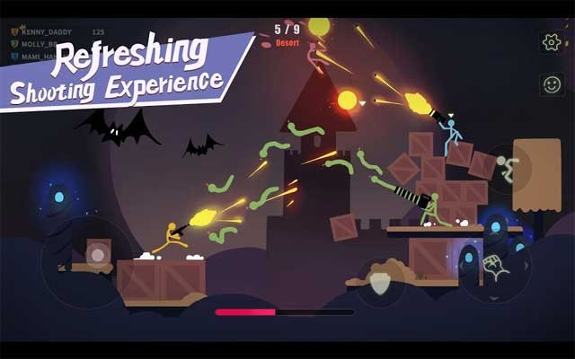 Stick Fight: The Game Mobile for Android mang đến trải nghiệm bắn súng thư giãn và hài hước
